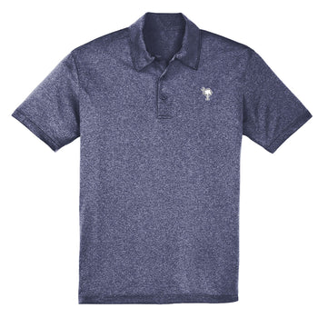 Palmetto Tree Embroidery Polo - Heather Navy - 460